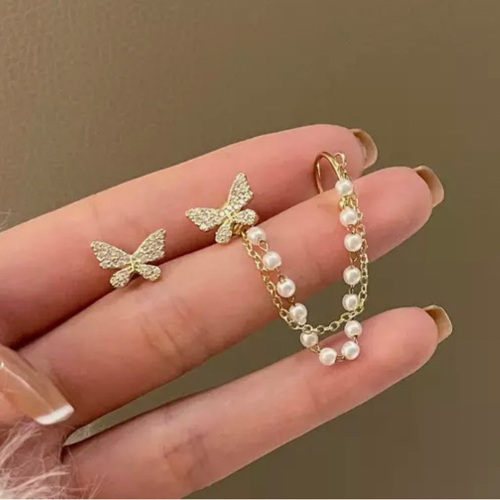 Pearl Tassel Earrings